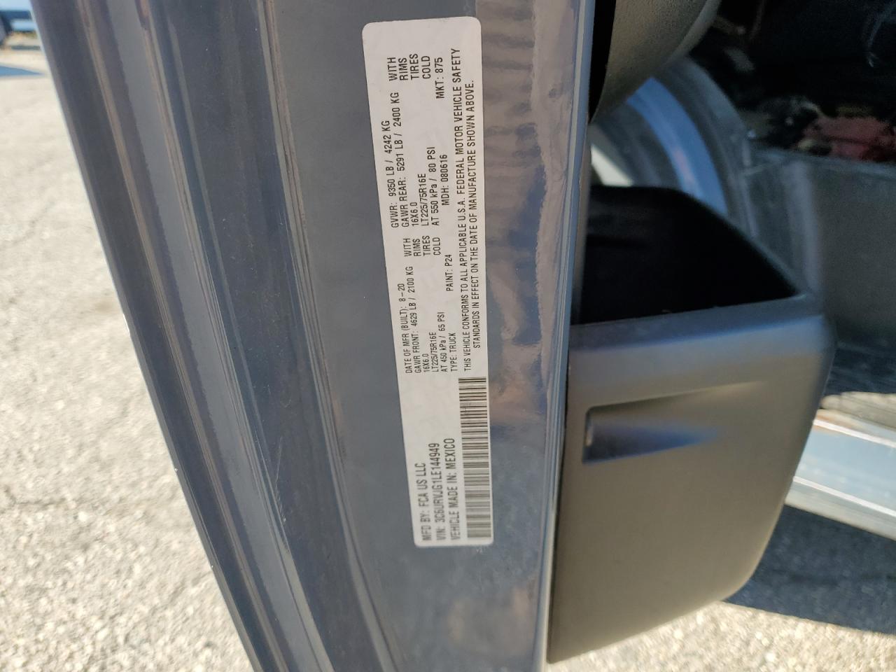 2020 RAM TRUCKS PROMASTER - DELIVERY VAN photo 13