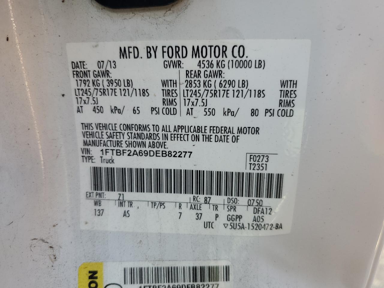 2013 FORD F-250 SUPER DUTY *** PRIOR FLEET *** photo 13