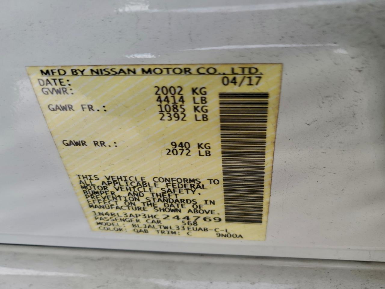2017 NISSAN ALTIMA 3.5SL photo 12