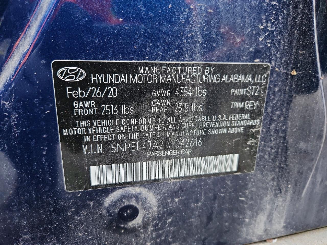 2020 HYUNDAI SONATA SEL photo 13