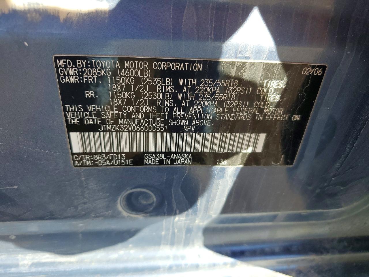 2006 TOYOTA RAV4 SPORT photo 13