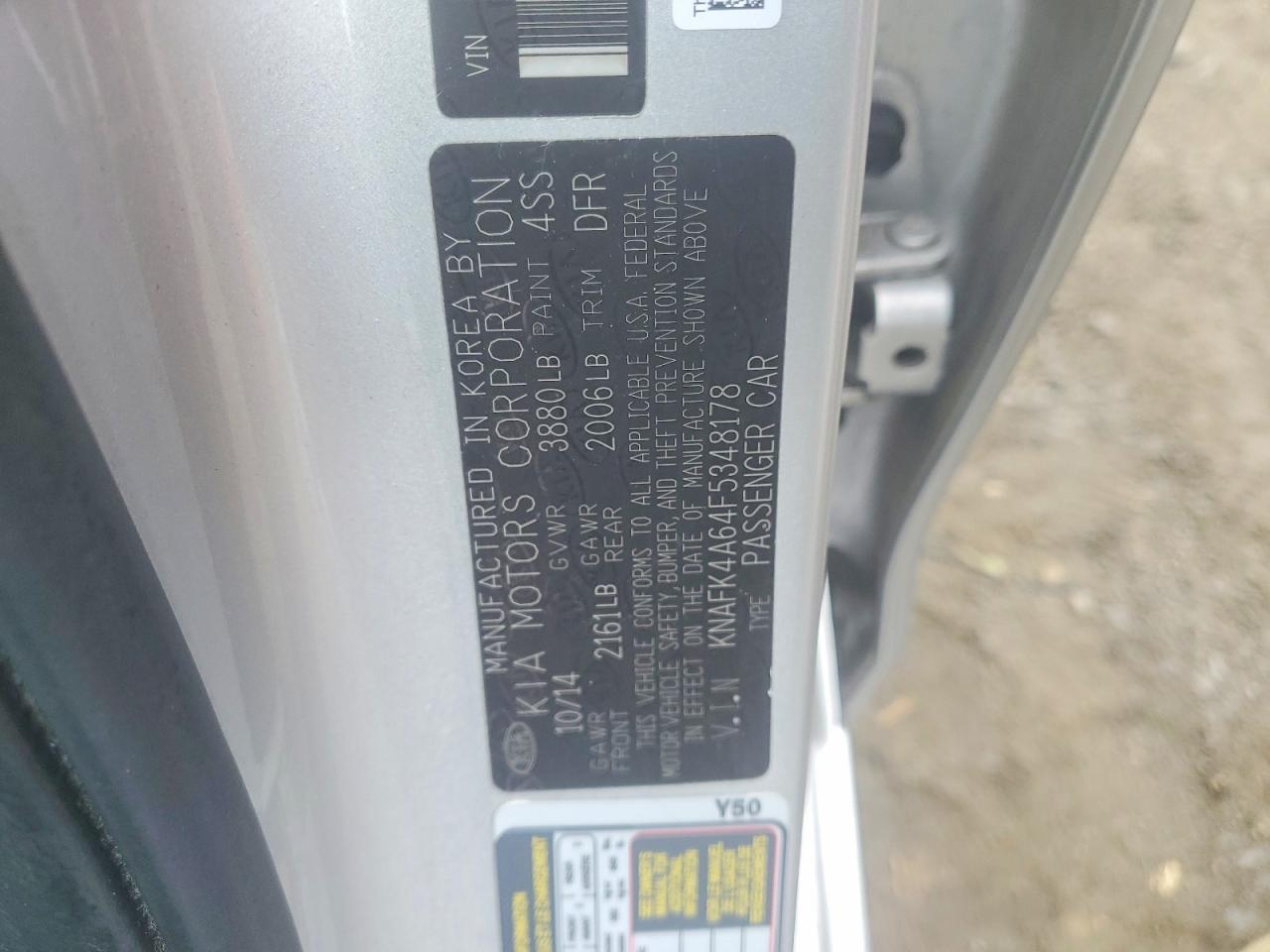 2015 KIA FORTE LX photo 12