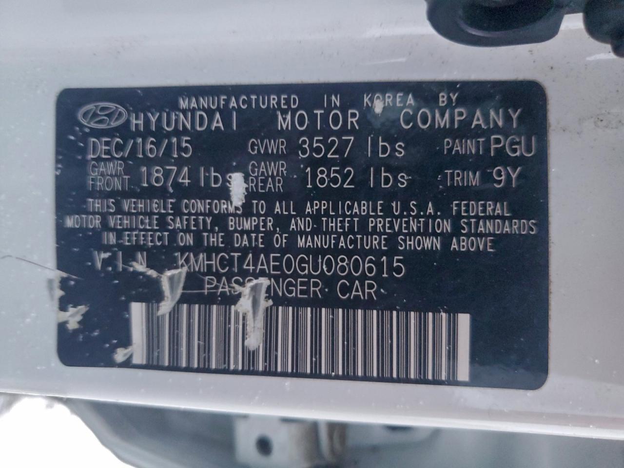 2016 HYUNDAI ACCENT SE photo 12