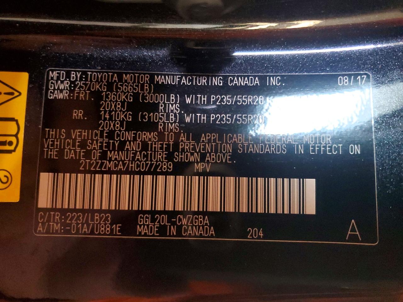 2017 LEXUS RX 350 BASE photo 14