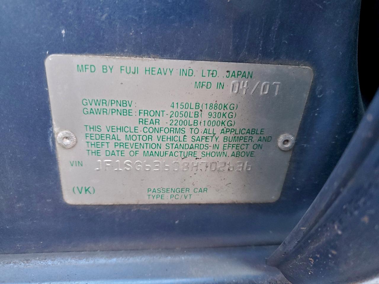 2008 SUBARU FORESTER 2.5X photo 13