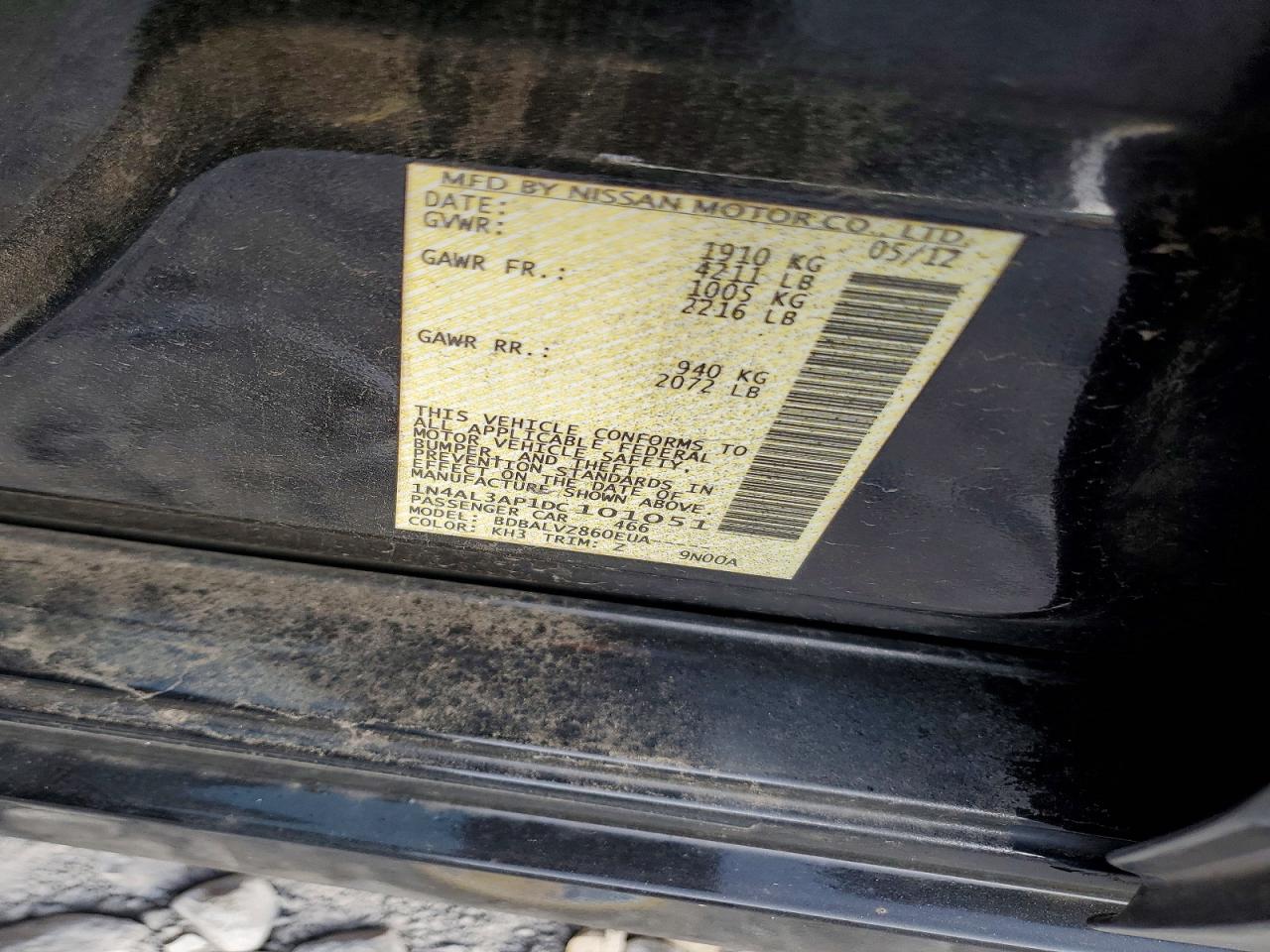 2013 NISSAN ALTIMA 2.5 photo 34