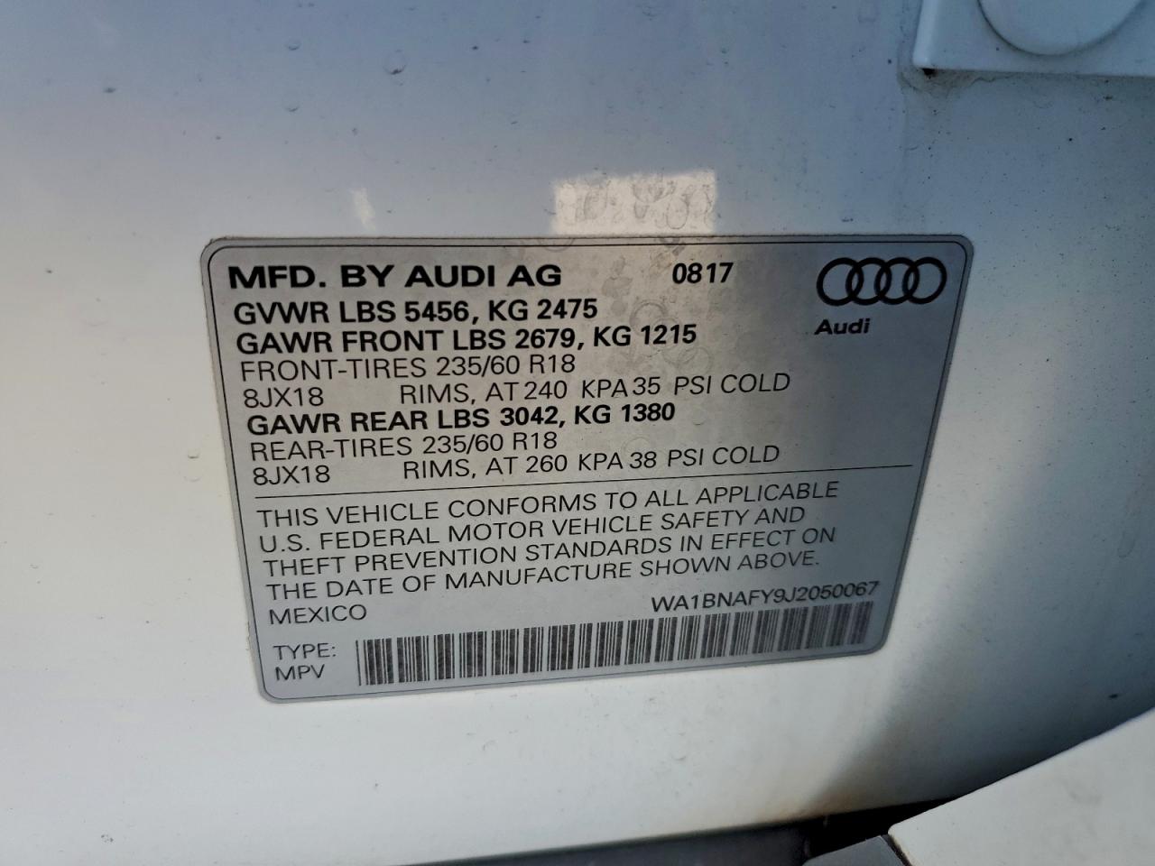 2018 AUDI Q5 PREMIUM PLUS photo 13