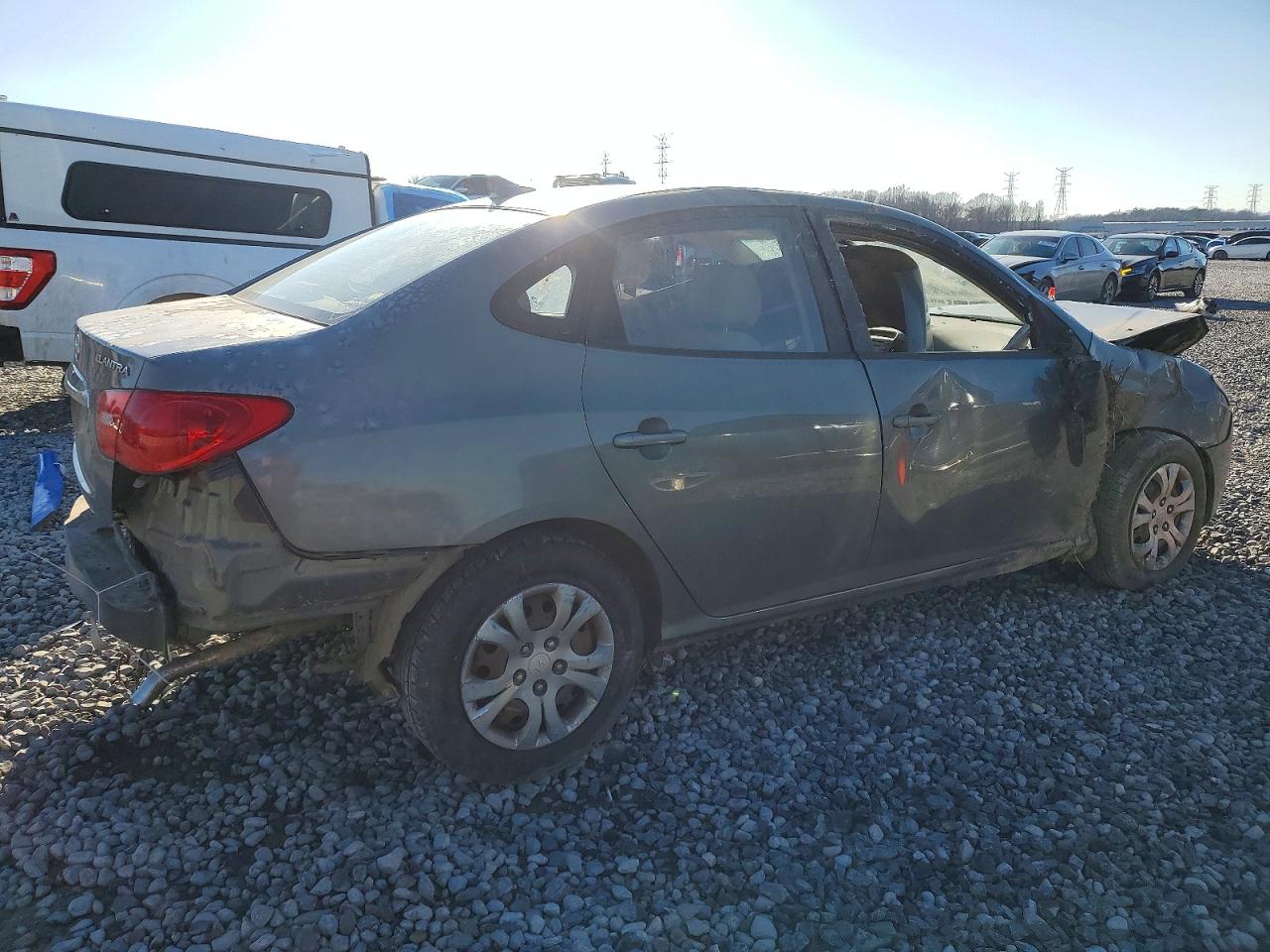 2010 HYUNDAI ELANTRA BLUE photo 3