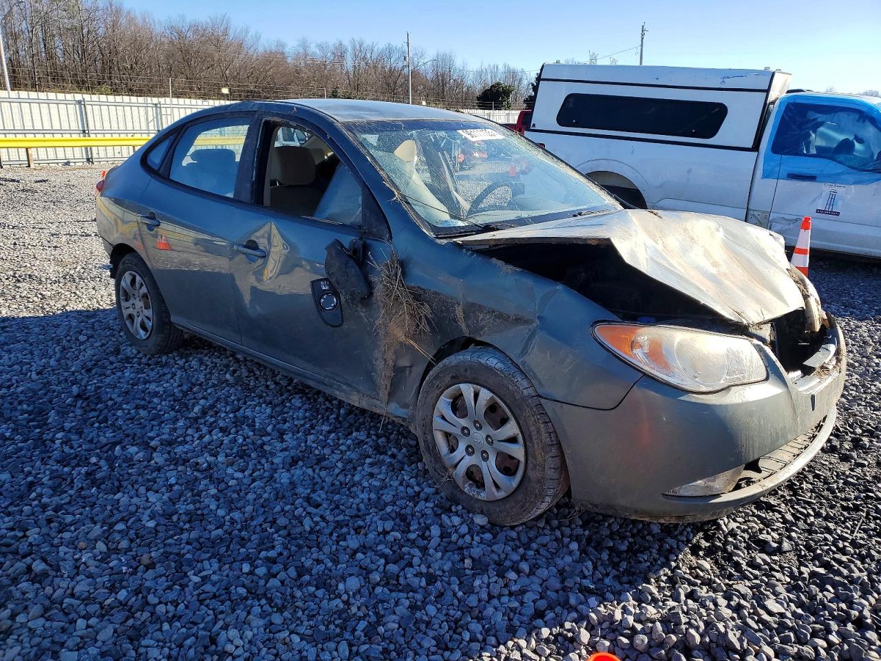 2010 HYUNDAI ELANTRA BLUE photo 4