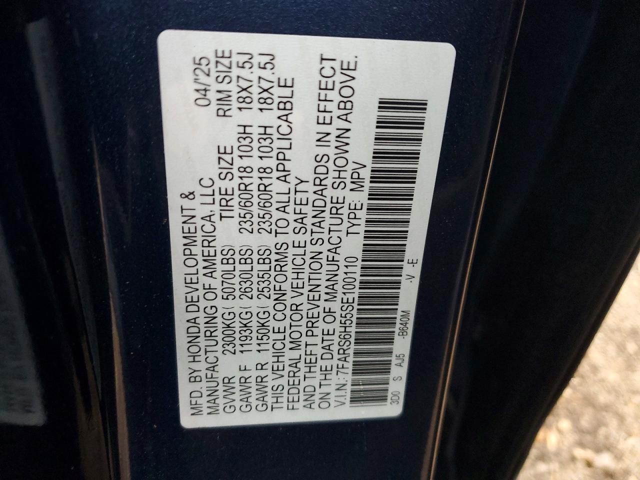 2025 HONDA CR-V SPORT photo 13
