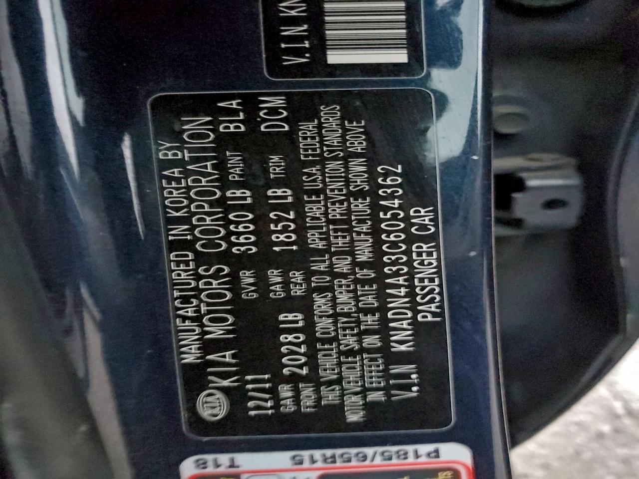 2012 KIA RIO EX photo 12