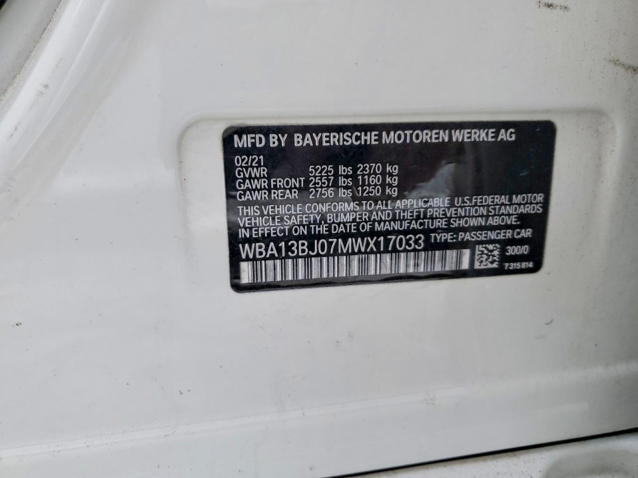2021 BMW 530 XI photo 25