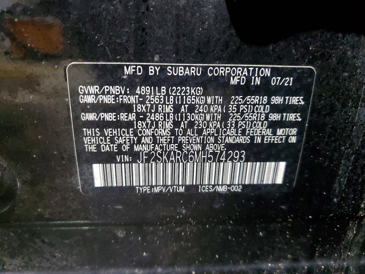 2021 SUBARU FORESTER SPORT photo 13