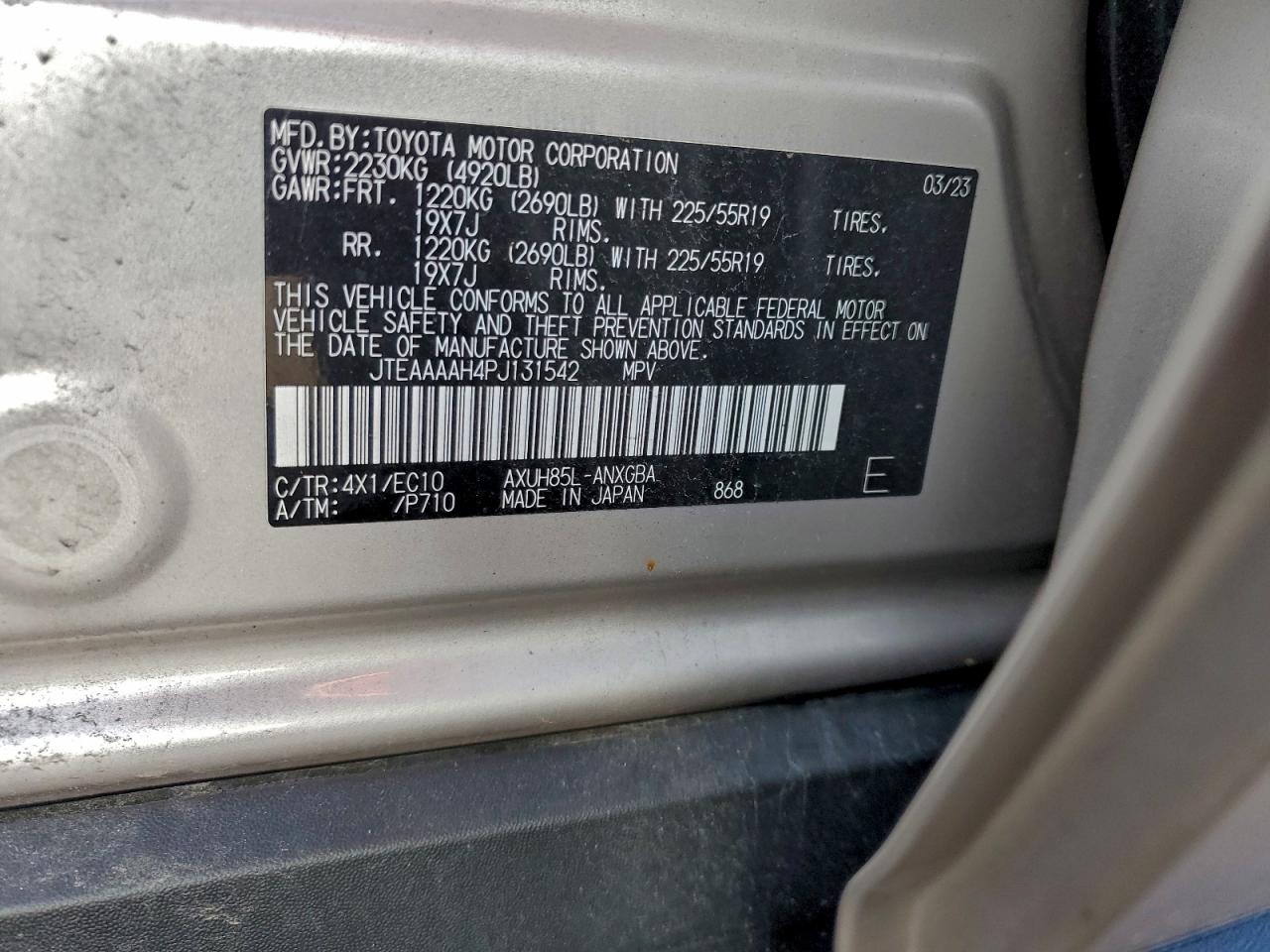2023 TOYOTA VENZA LE photo 13