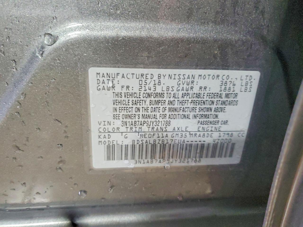 2018 NISSAN SENTRA S photo 12