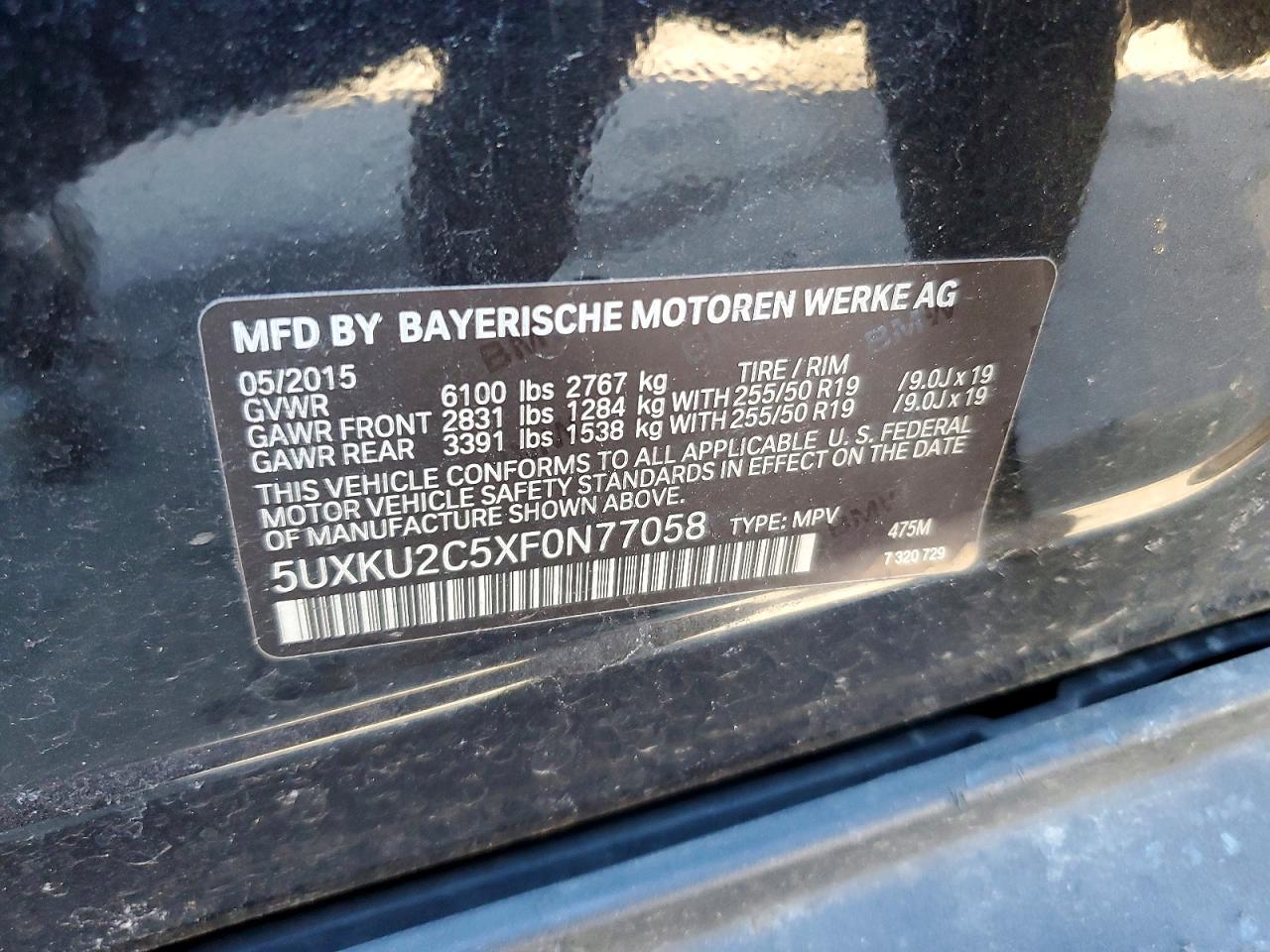 2015 BMW X6 XDRIVE35I photo 13