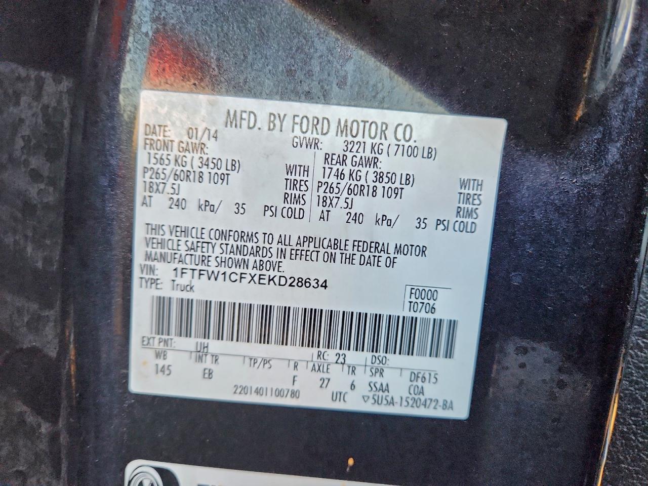 2014 FORD F150 SUPERCREW photo 23