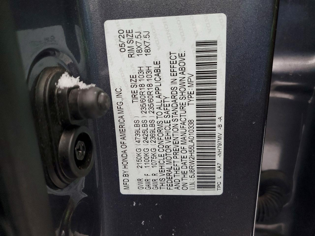 2020 HONDA CR-V EX photo 13
