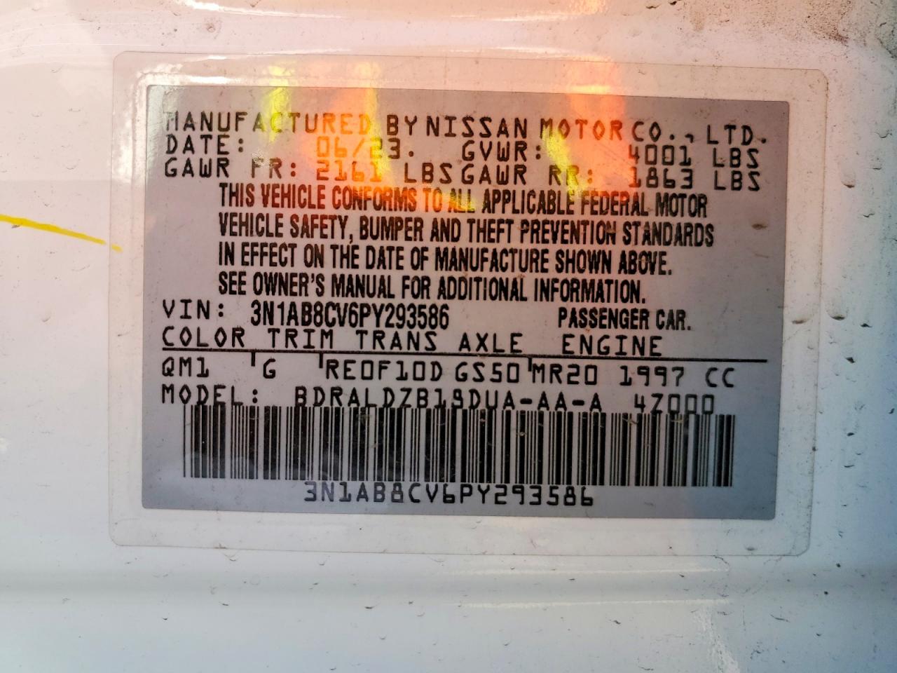 2023 NISSAN SENTRA SV photo 12