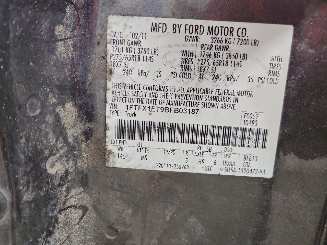 2011 FORD F150 SUPER CAB photo 12