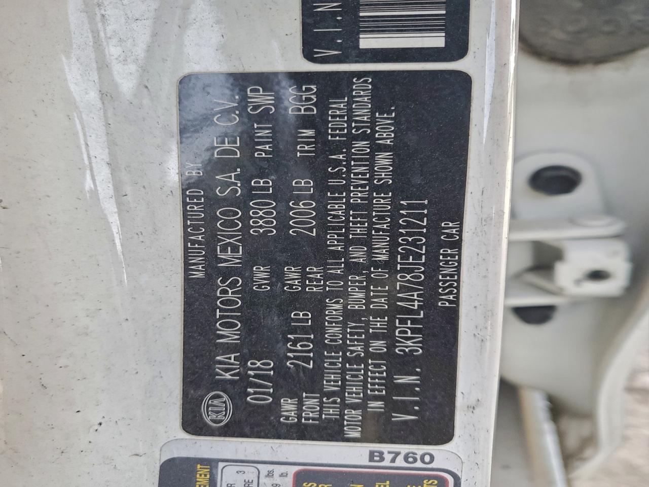 2018 KIA FORTE LX photo 12