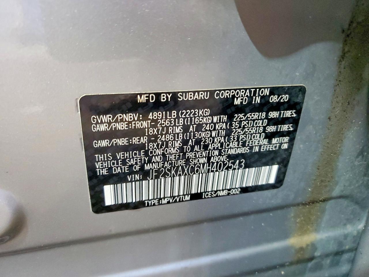 2021 SUBARU FORESTER TOURING photo 27
