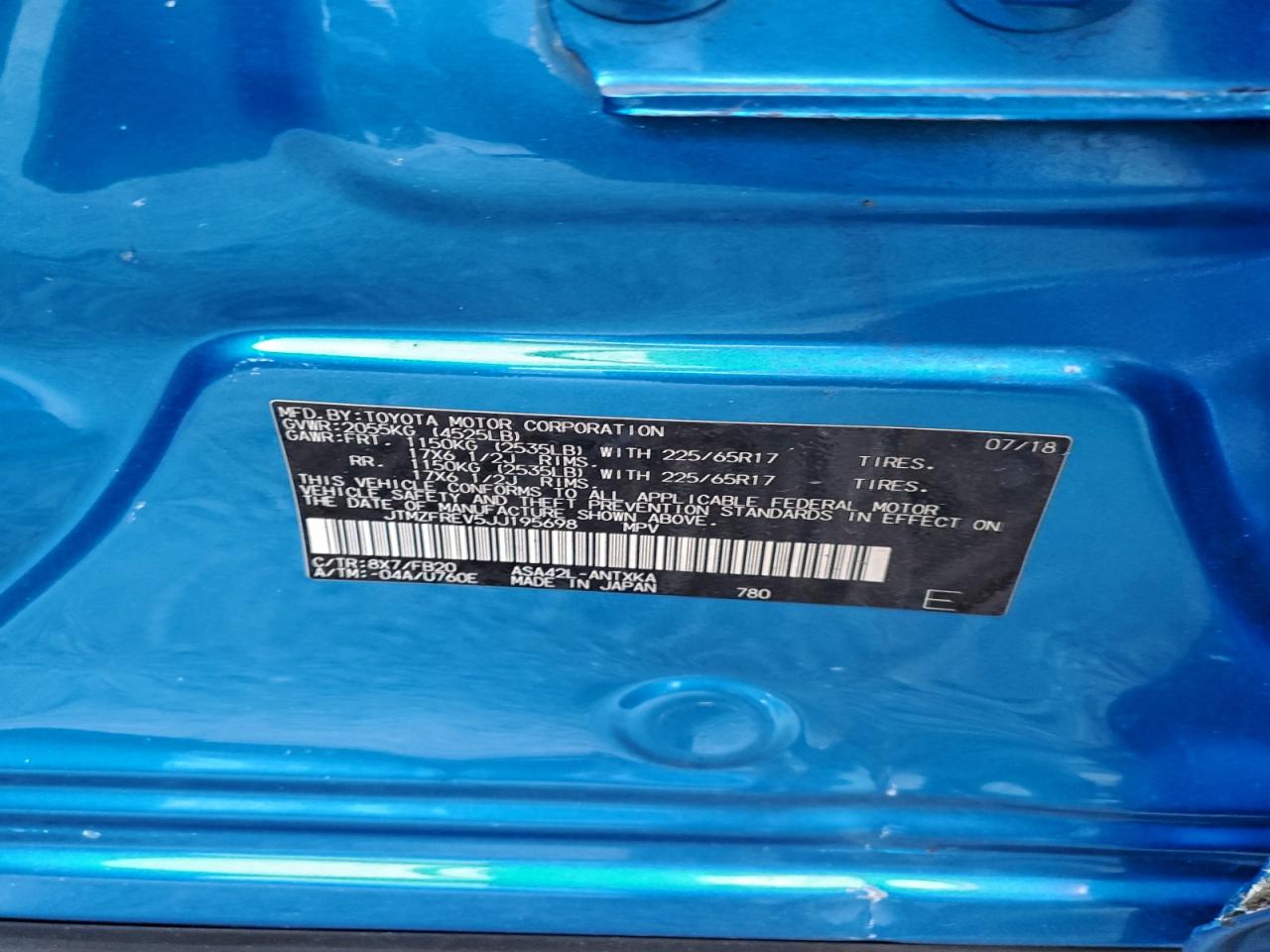 2018 TOYOTA RAV4 LE photo 13