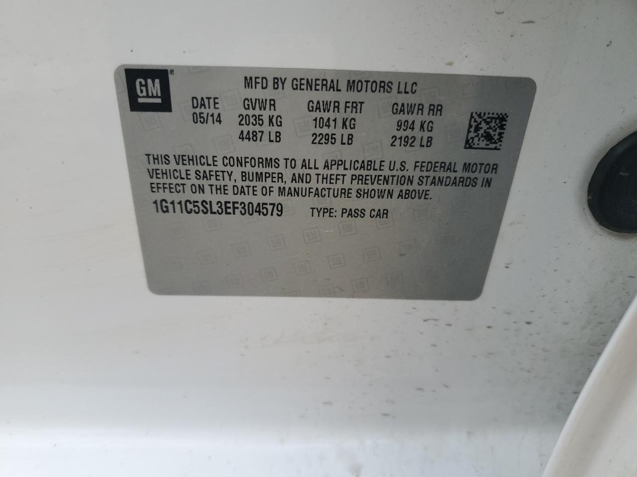 2014 CHEVROLET MALIBU 1LT photo 34