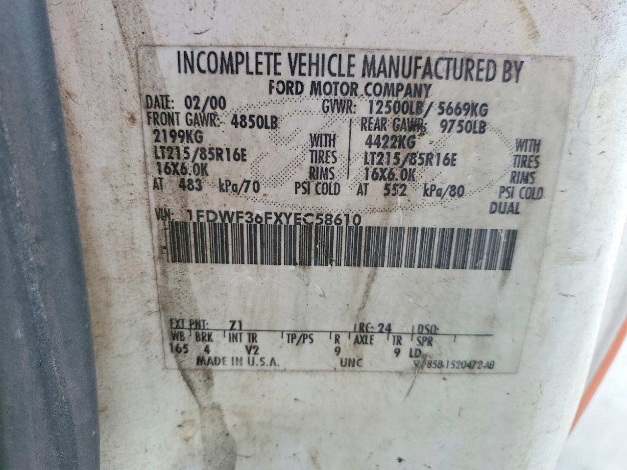 2000 FORD F350 SUPER DUTY photo 12
