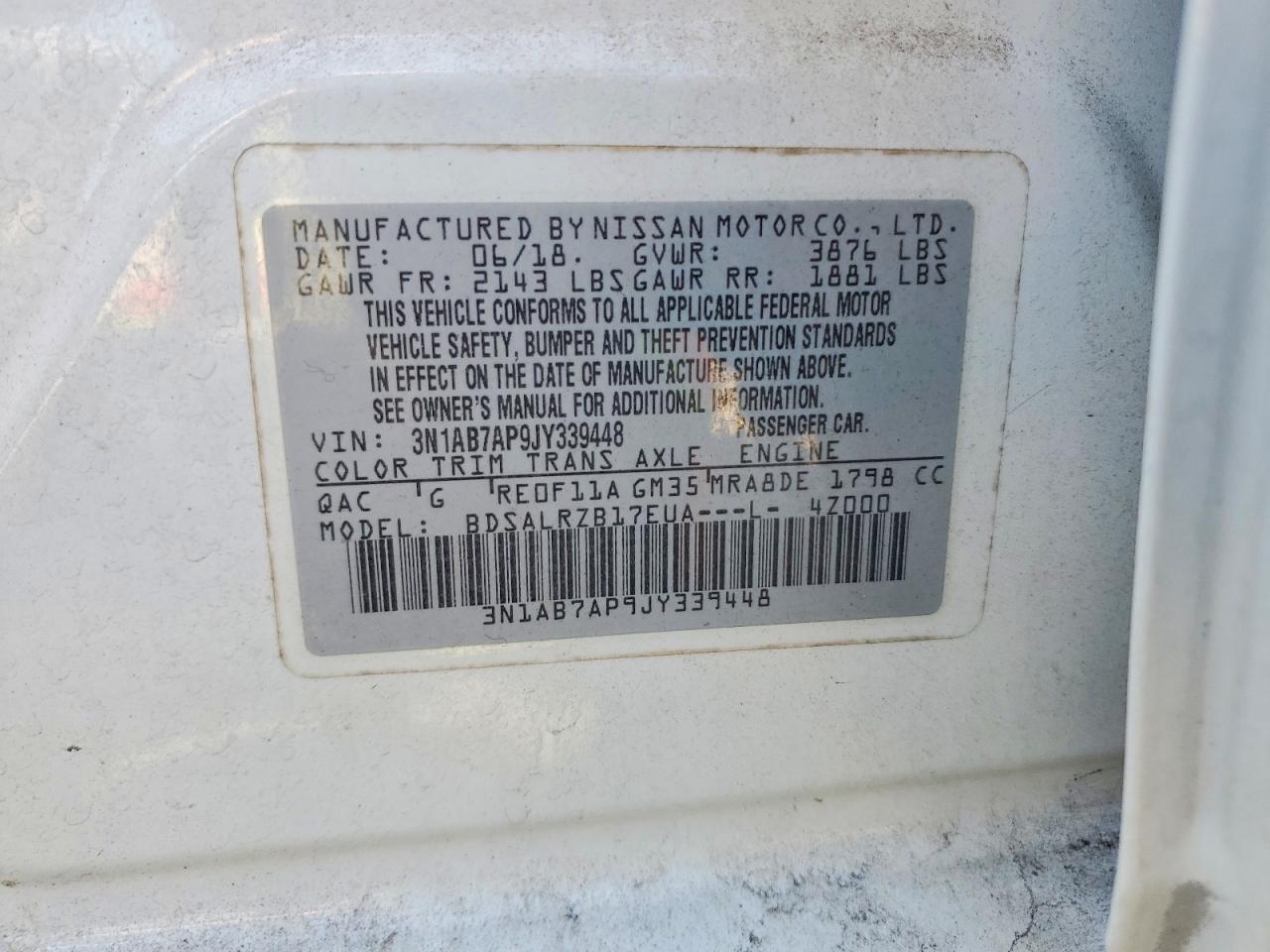 2018 NISSAN SENTRA S photo 12