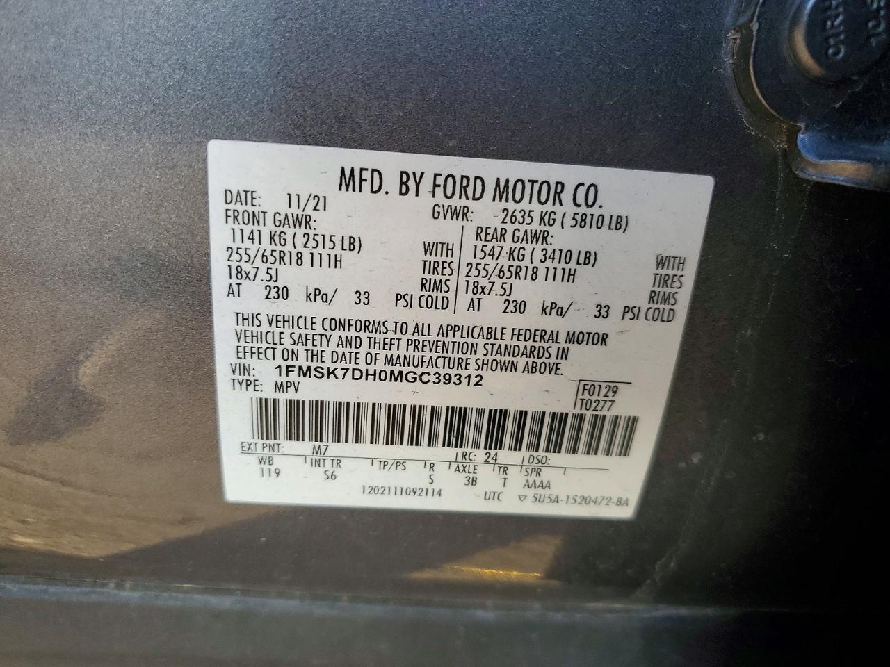 2021 FORD EXPLORER XLT photo 25