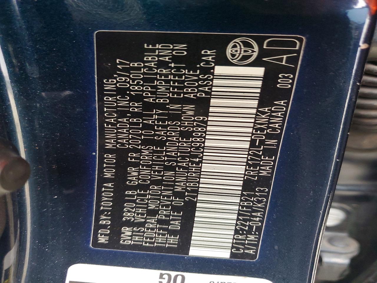 2018 TOYOTA COROLLA L photo 12