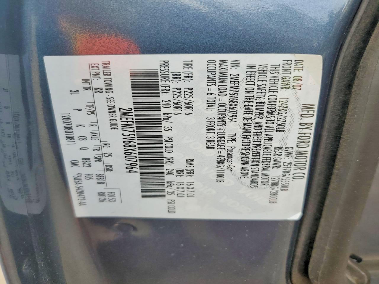 2008 MERCURY GRAND MARQUIS LS photo 12