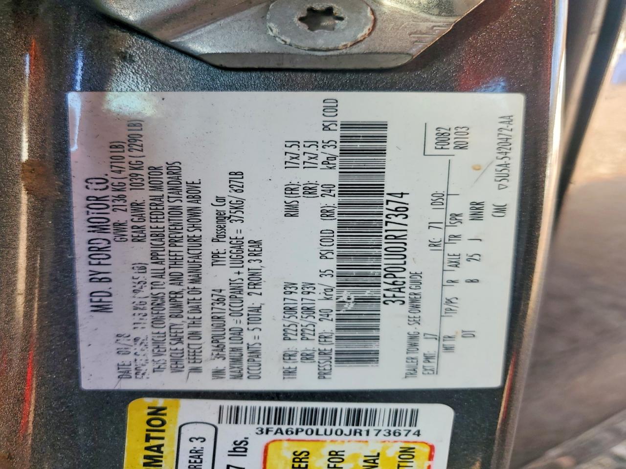 2018 FORD FUSION SE HYBRID photo 12