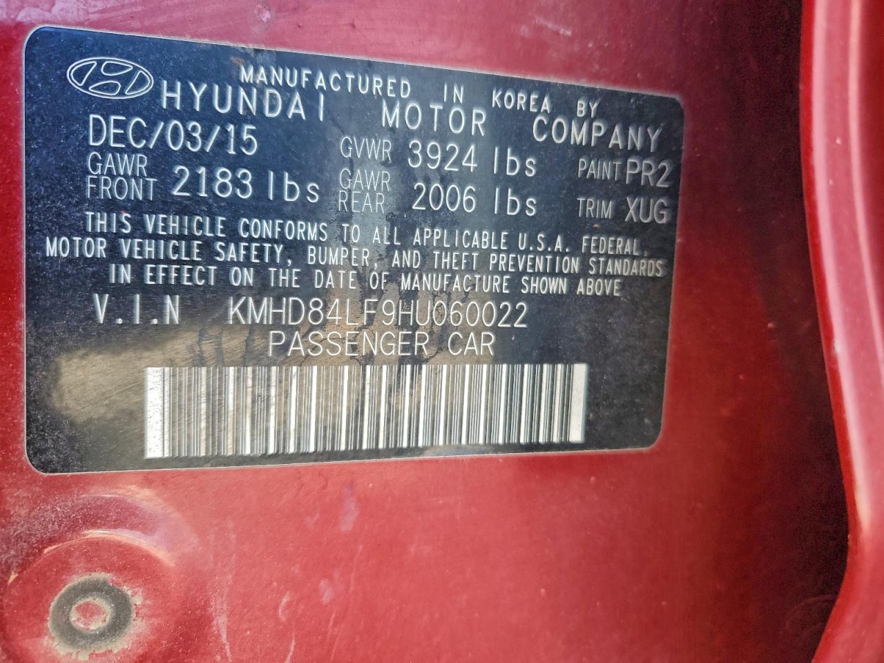 2017 HYUNDAI ELANTRA SE photo 12