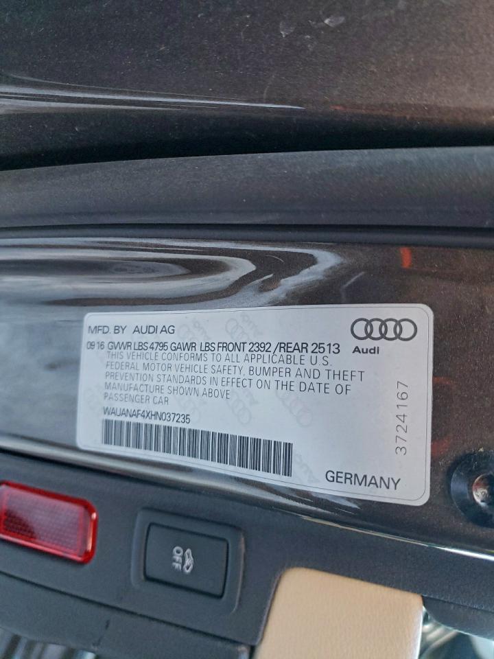 2017 AUDI A4 PREMIUM photo 12