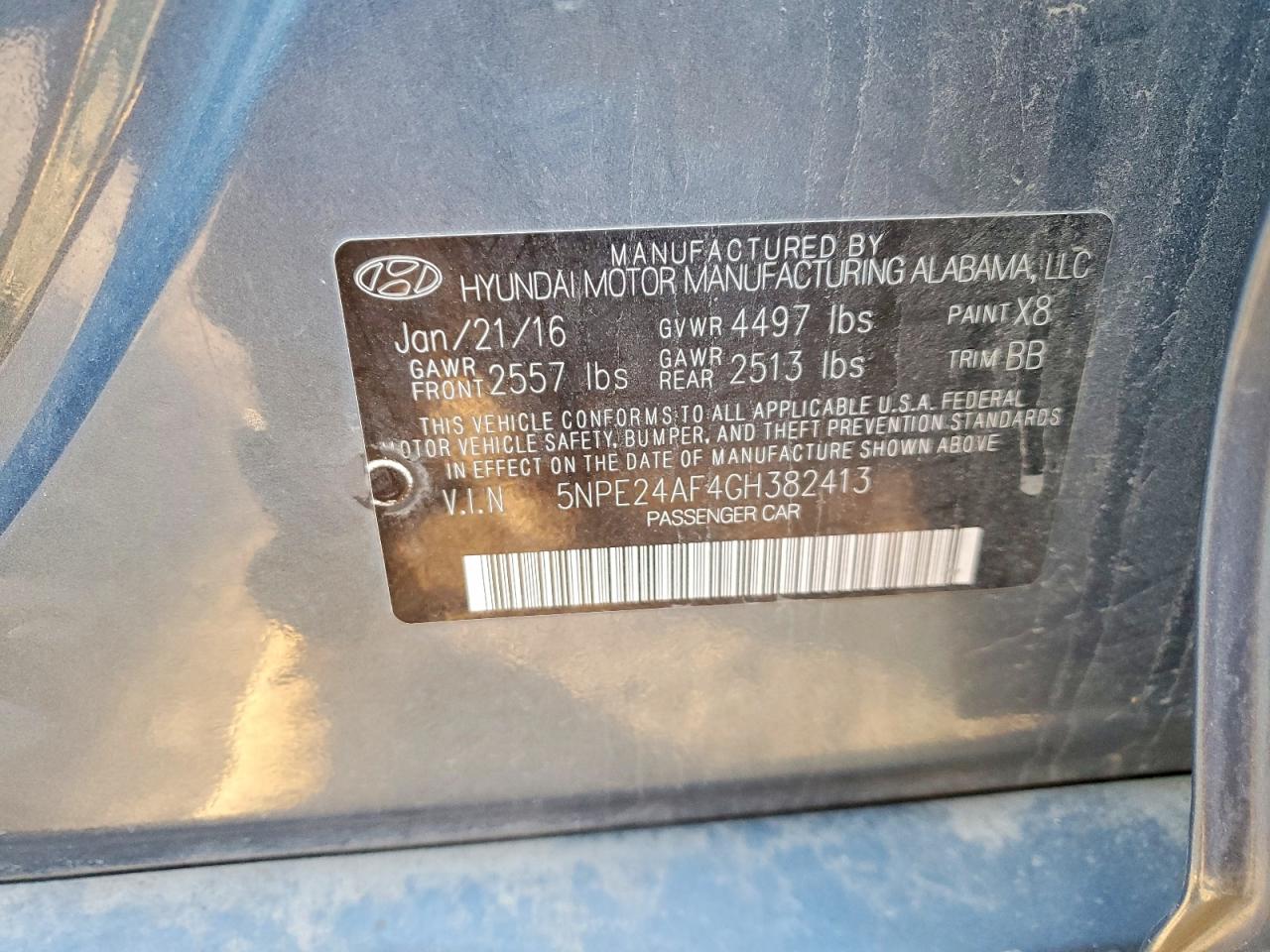 2016 HYUNDAI SONATA SE photo 12