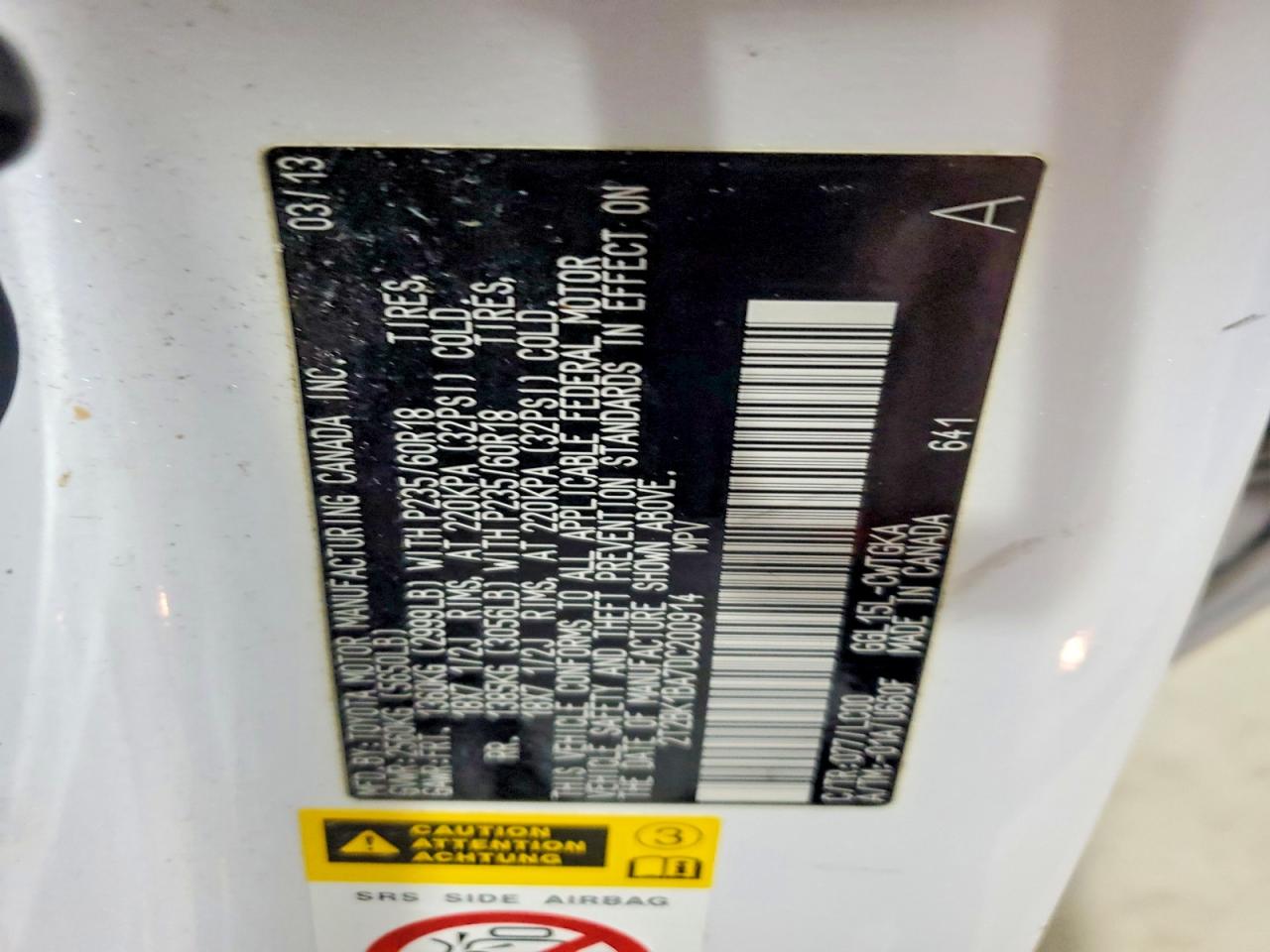 2013 LEXUS RX 350 BASE photo 13