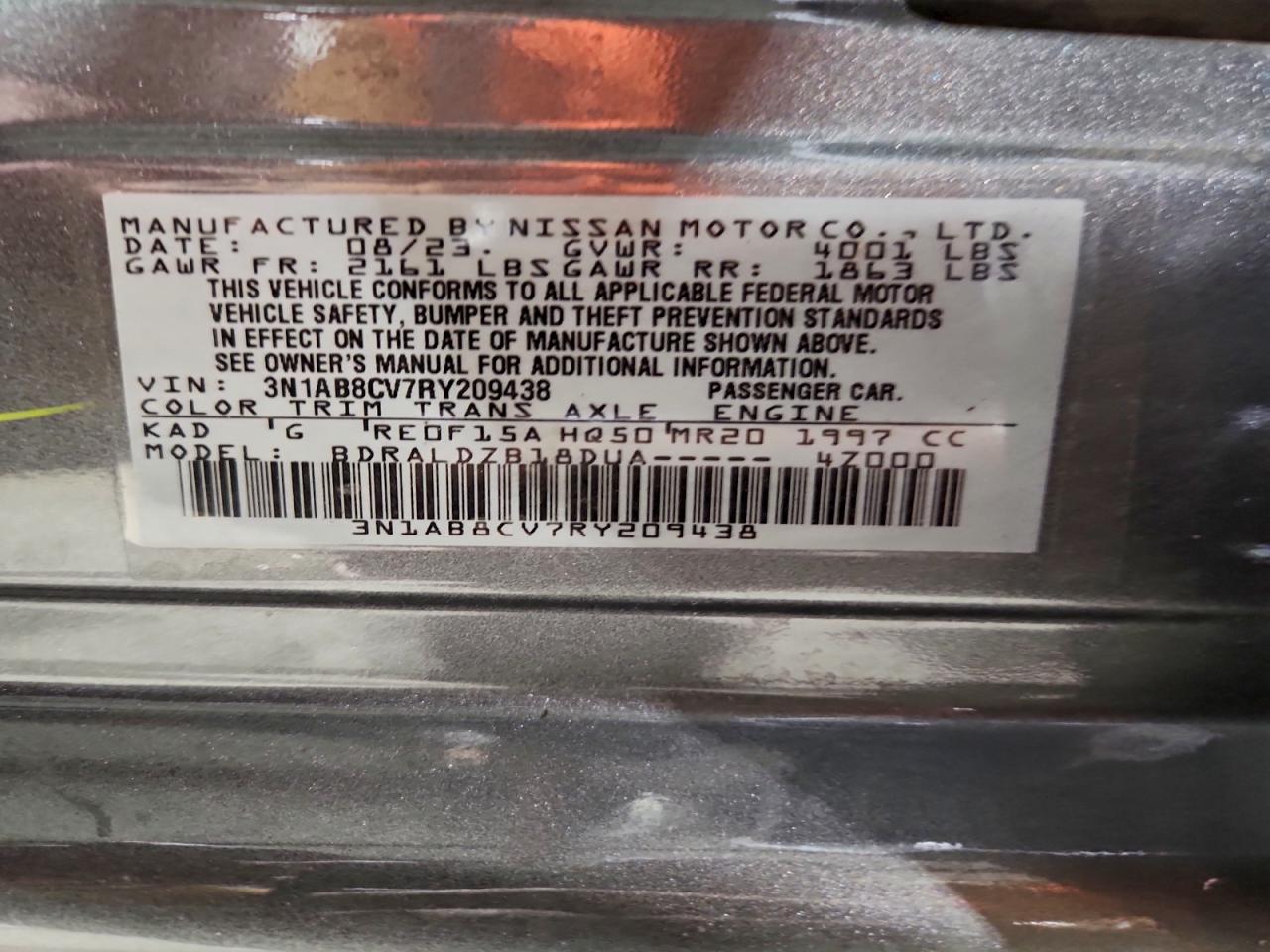 2024 NISSAN SENTRA SV photo 12