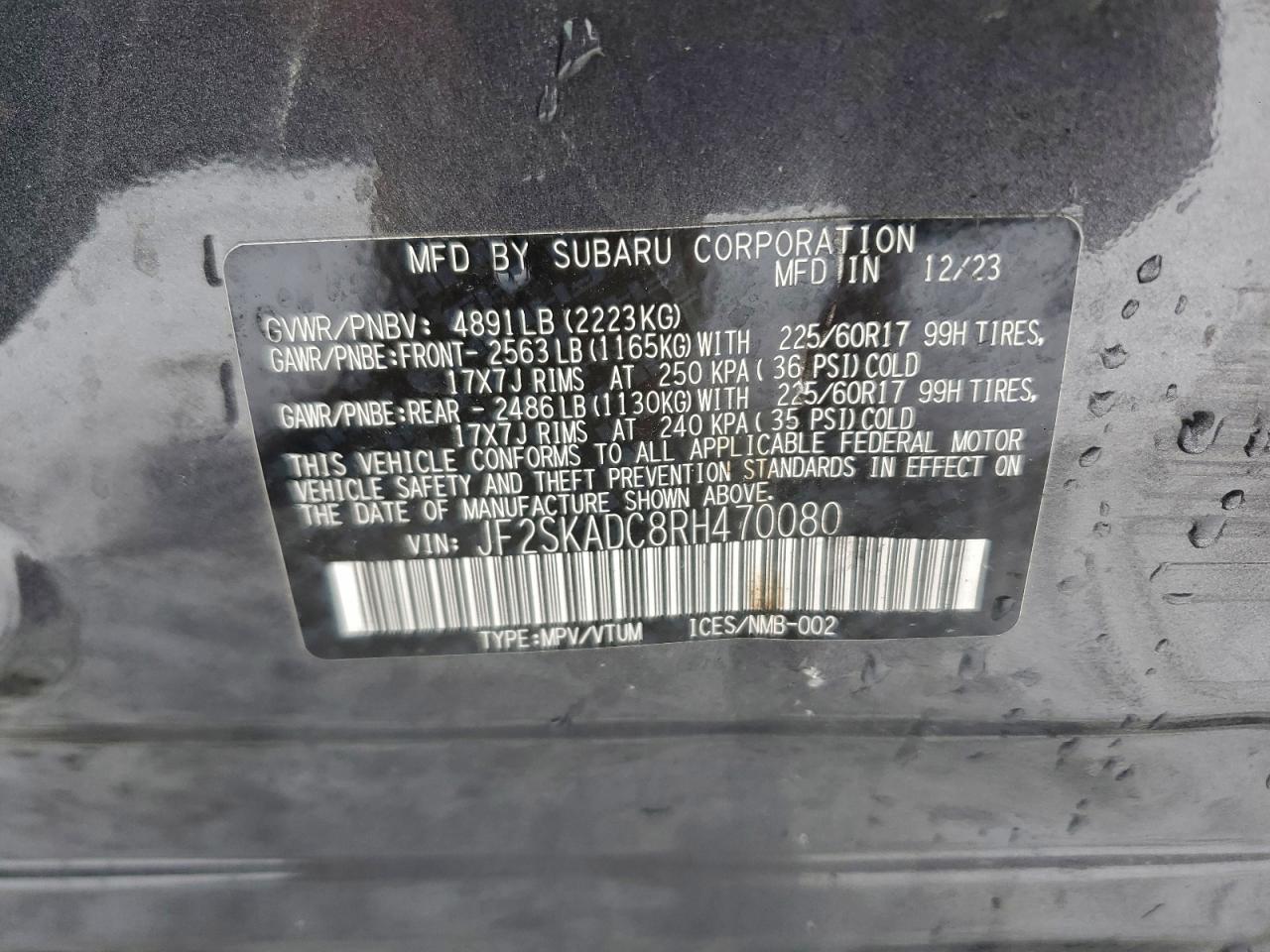 2024 SUBARU FORESTER PREMIUM photo 25
