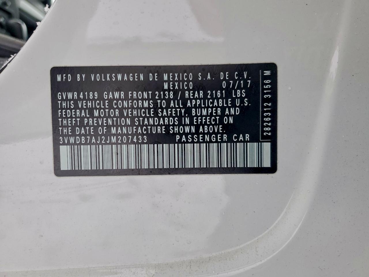 2018 VOLKSWAGEN JETTA SE photo 12