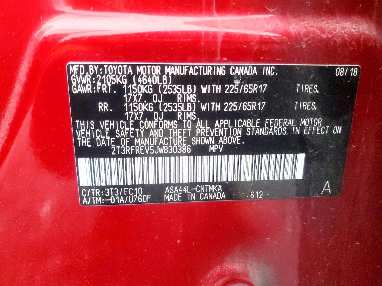 2018 TOYOTA RAV4 photo 12