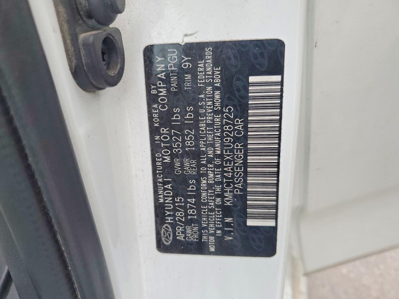 2015 HYUNDAI ACCENT GLS photo 12