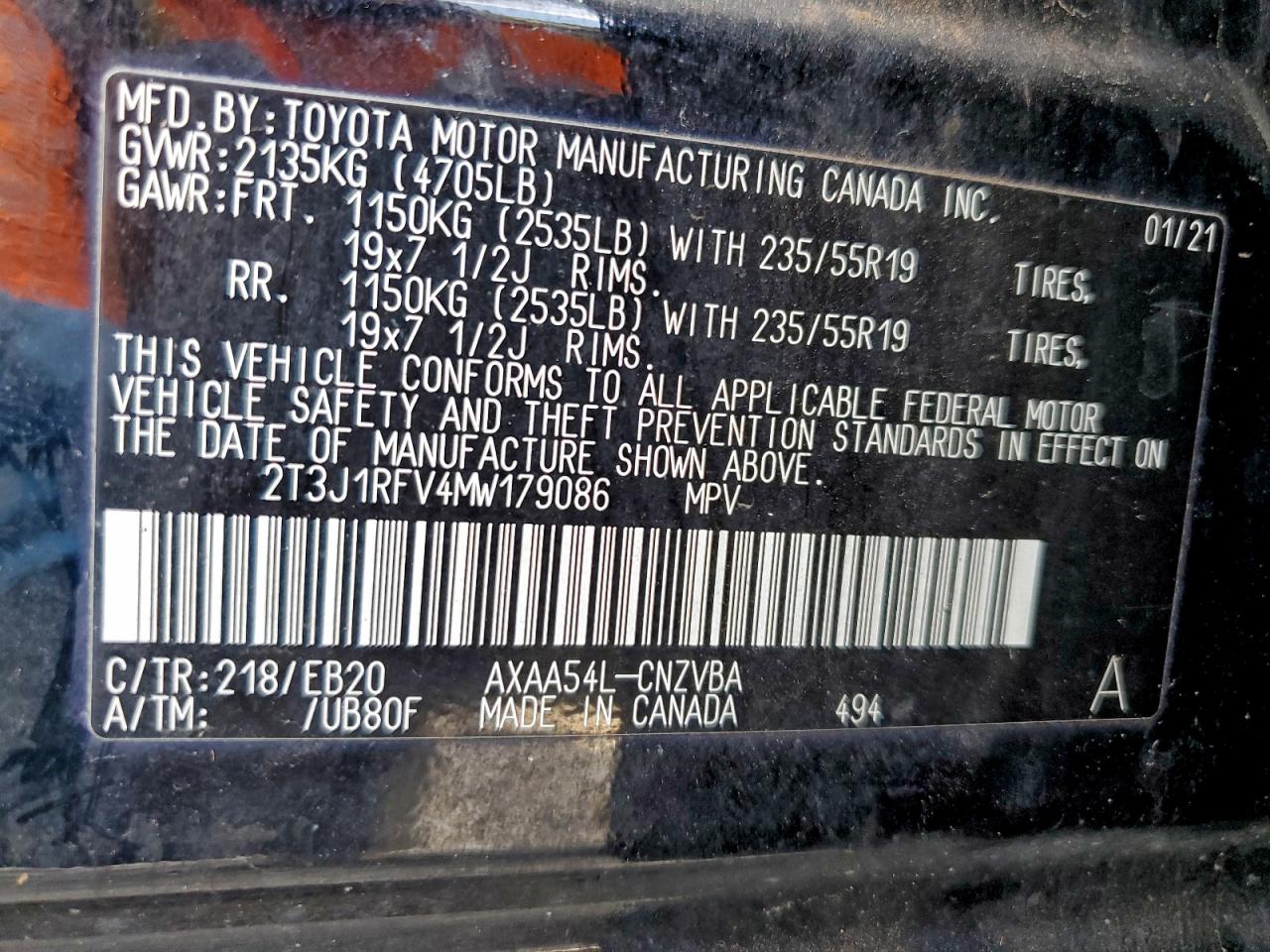 2021 TOYOTA RAV4 ADVENTURE photo 13