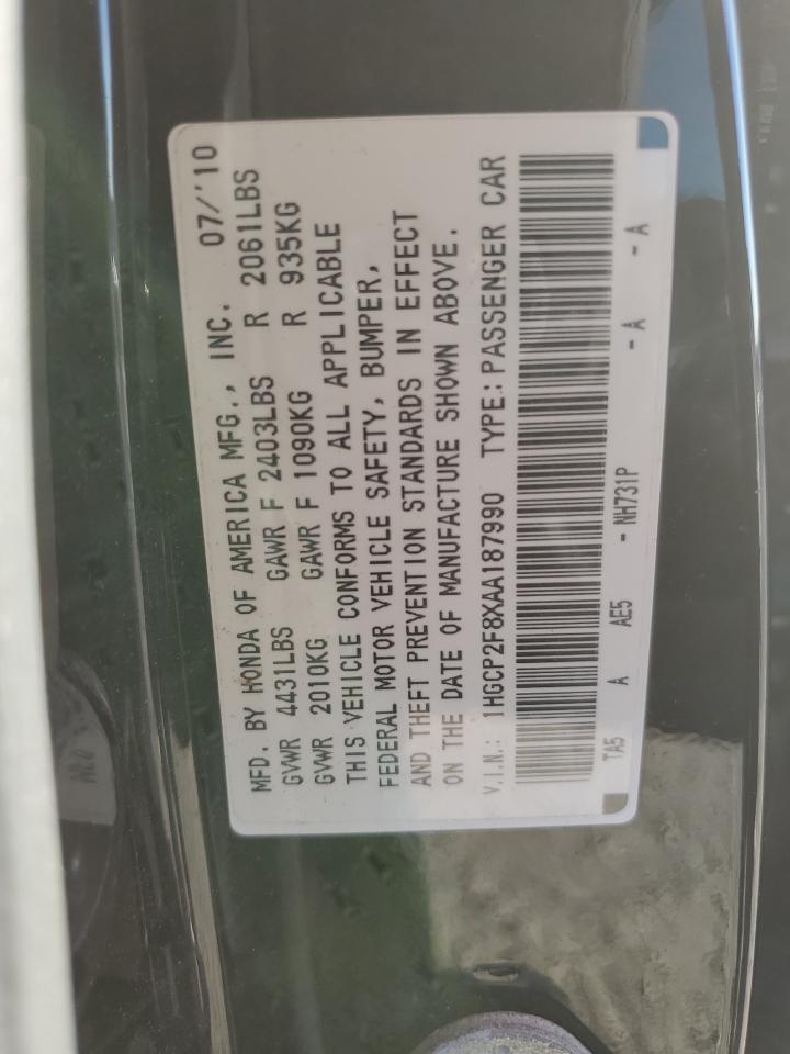 2010 HONDA ACCORD EXL photo 13