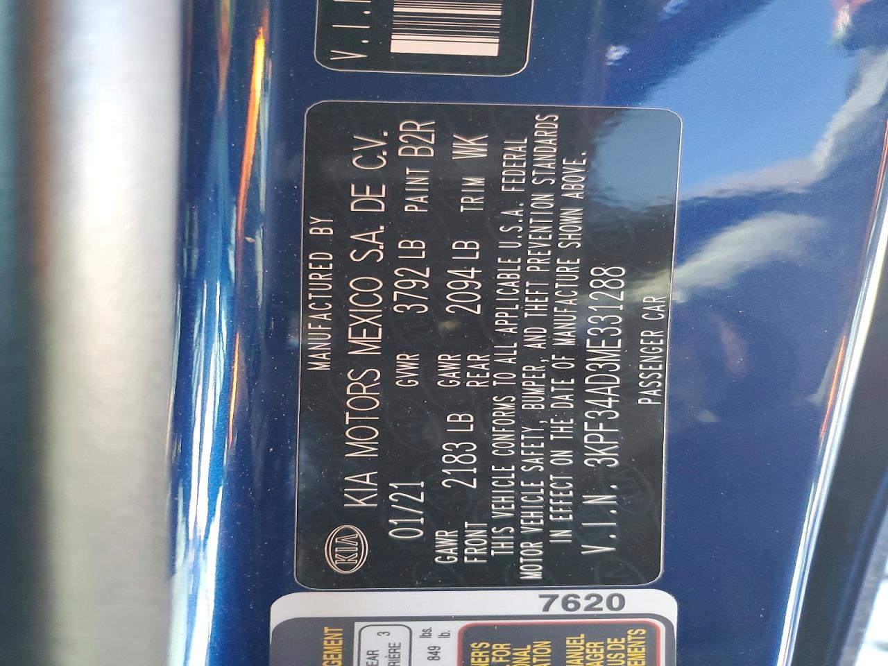 2021 KIA FORTE GT LINE photo 13