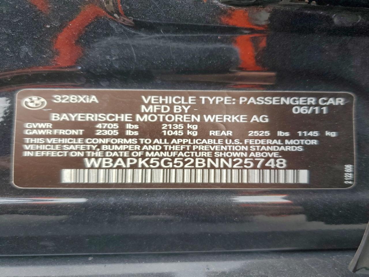 2011 BMW 328 XI SULEV photo 13