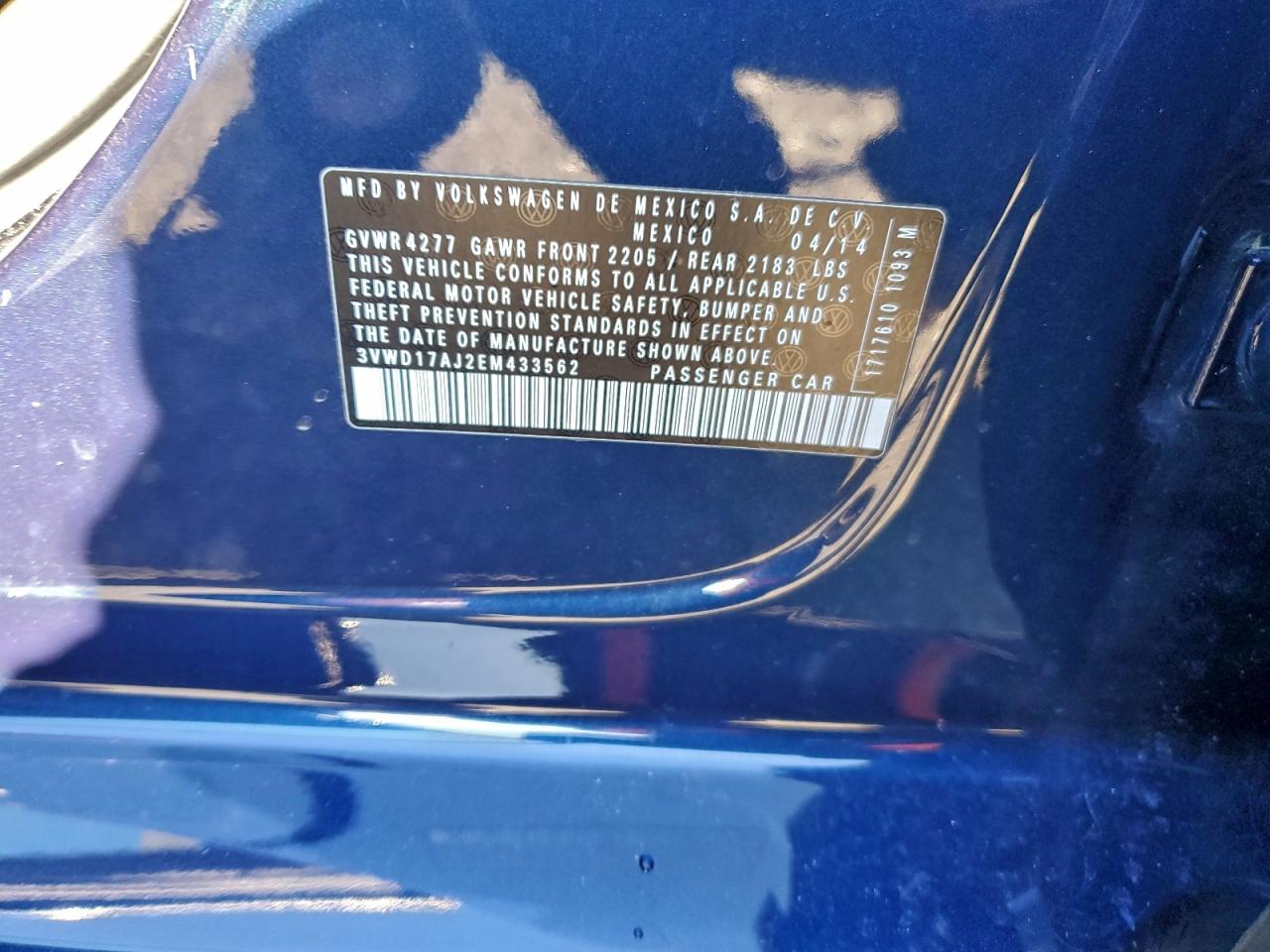 2014 VOLKSWAGEN JETTA SE photo 12