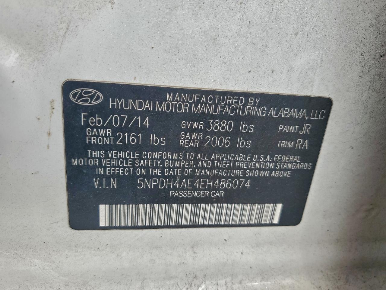 2014 HYUNDAI ELANTRA SE photo 12
