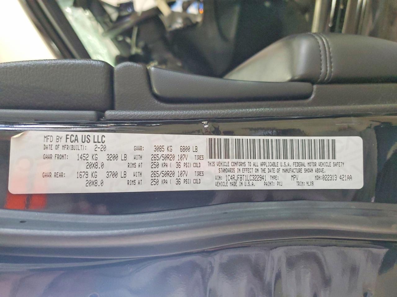 2020 JEEP GRAND CHEROKEE LIMITED photo 13